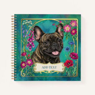 Personalised Brindle French Bulldog Notebook