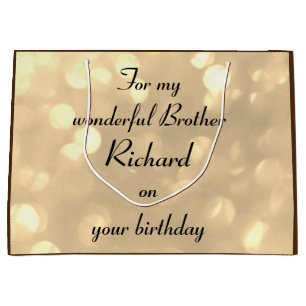 Personalised Brother Birthday Large Gift Bag