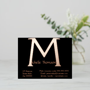 Personalised Business Card   Big Bold Name