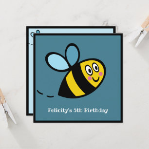Personalised Busy Bumblebee Invitation