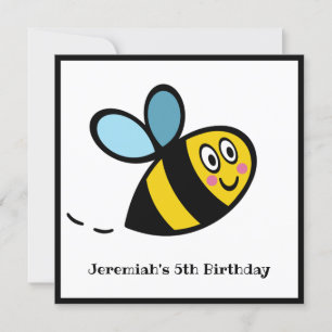 Personalised Busy Bumblebee Invitation