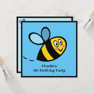Personalised Busy Bumblebee Invitation