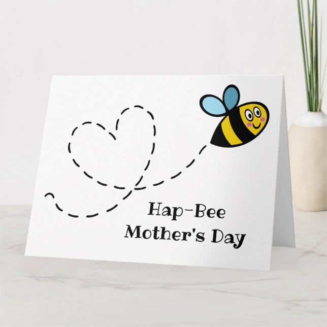 Personalised Busy Bumblebee Mother's Day Card (Front)