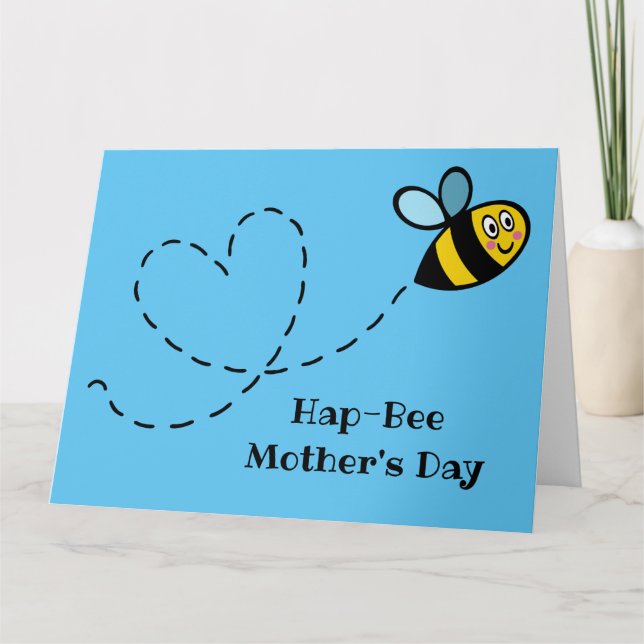 Personalised Busy Bumblebee Mother's Day Card (Front)