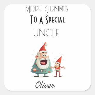 Personalised Card For Loved One Square Sticker