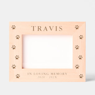 Personalised Cat Dog Pet Memorial  Etched Frames