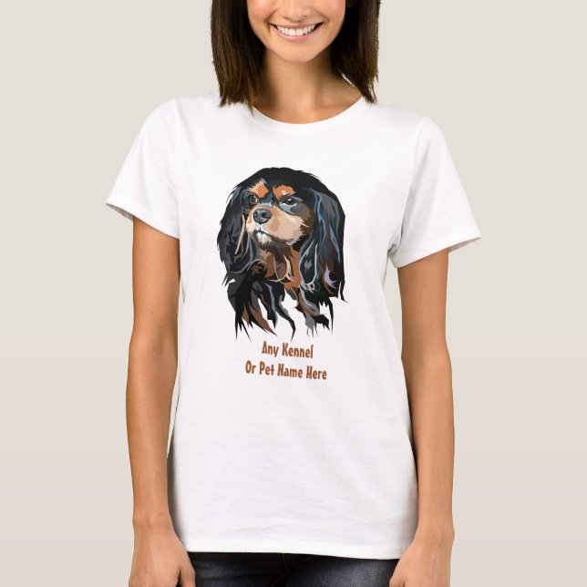 Personalised Cavalier King Charles Spaniel T-Shirt (Front)