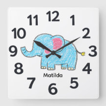 Personalised Child's Wall Clock