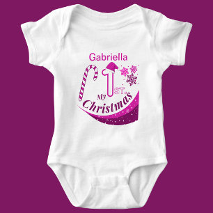 Personalised Christmas Baby "My 1st Christmas" Bodysuit