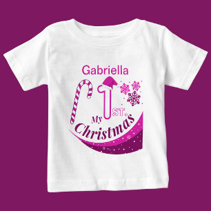 Personalised Christmas Baby "My 1st Christmas" T-Shirt