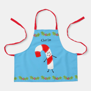 Personalised Christmas Candy Cane Apron