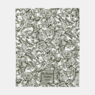 Personalised Christmas fleece blanket