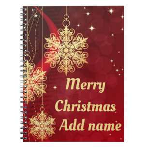 Personalised Christmas notebook