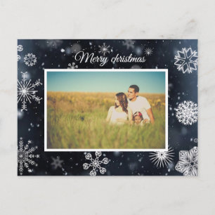 Personalised Christmas photo Postcard
