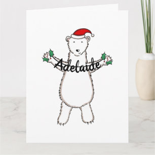 Personalised Christmas Polar Bear Card