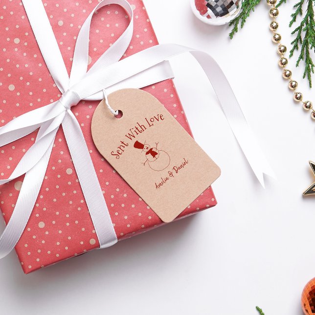 Personalised Christmas Snowman Rubber Stamp (Creator Uploaded)