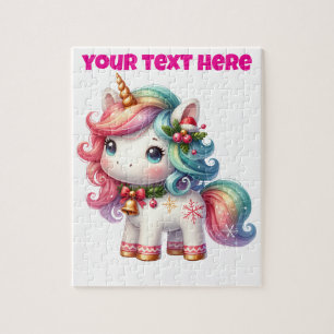 Personalised Christmas Unicorn Puzzle
