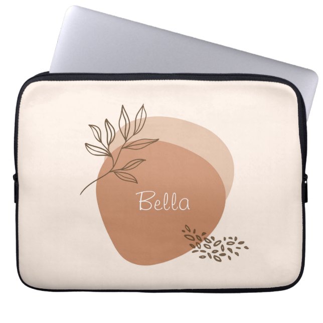 Personalised 'Clay drizzle'  Laptop Sleeve (Front)