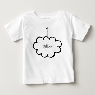 Personalised Cloud on a String Baby T-Shirt