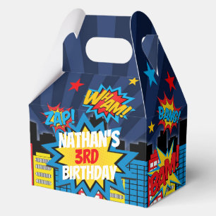 Personalised Comic Book Hero Party Boxes 