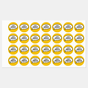 Personalised Comic Book Pop Art Speech Bubble