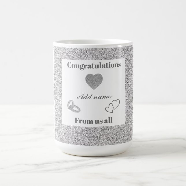 Personalised Congratulations from us all mug (Center)