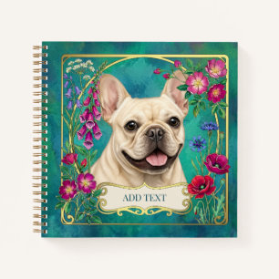 Personalised Cream French Bulldog Notebook