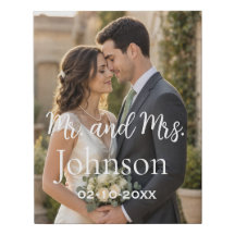 Personalised Custom Couple Photo Canvas Print