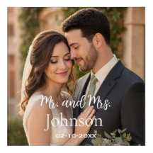 Personalised Custom Couple Photo Canvas Print