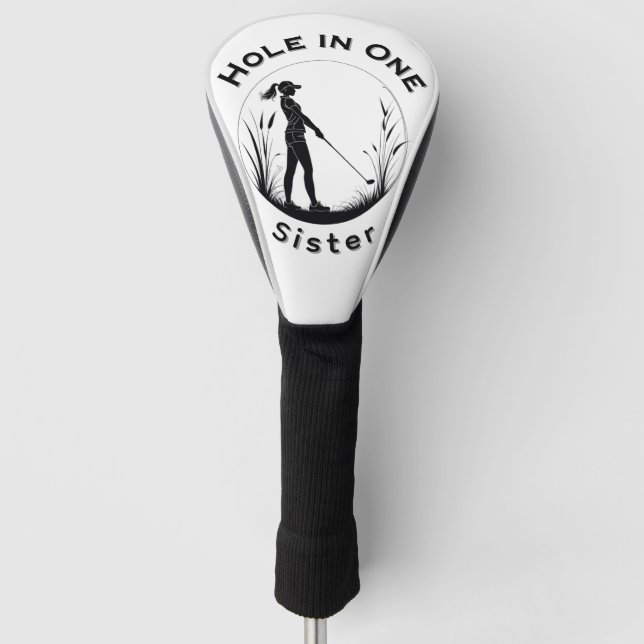 Personalised Custom Golf Hole in 1 Head Cover (Front)
