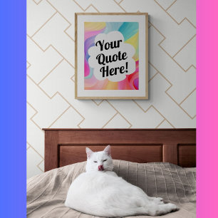 Personalised custom make your own art poster