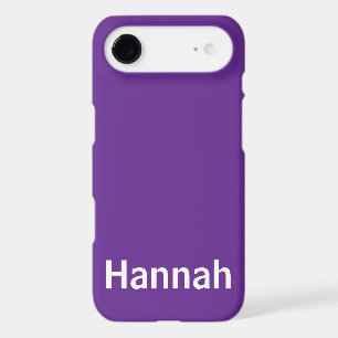 Personalised Custom Name Modern Minimal Purple