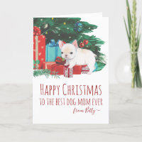 Personalised Cute Frenchie Puppy Christmas
