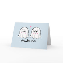 Personalised cute Halloween 'Hey Bootiful' card!