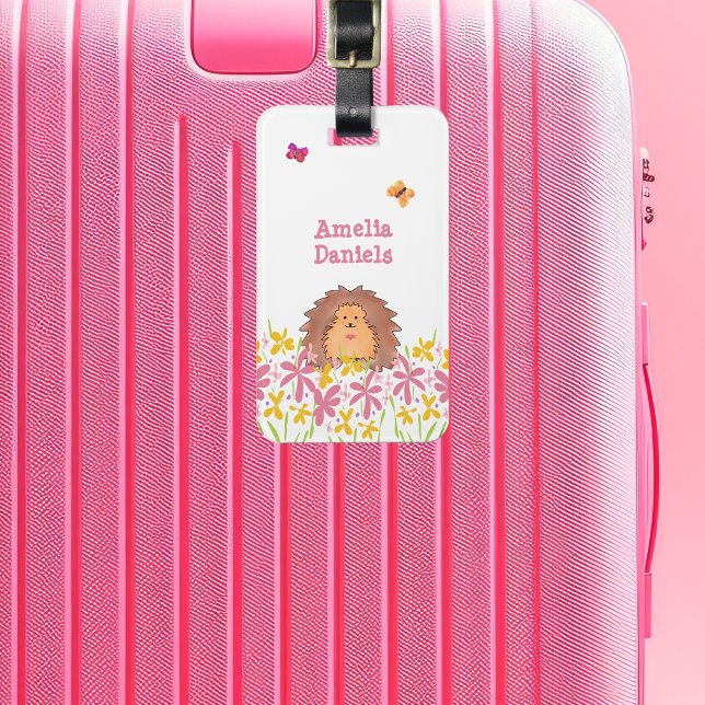 Personalised Cute Hedgehog   Luggage Tag (Creator Uploaded)