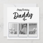 Personalised Daddy Photo Birthday Card - Printed