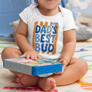 Personalised Dad's Best Bud Baby Bodysuit