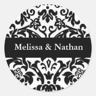 personalised damask sticker