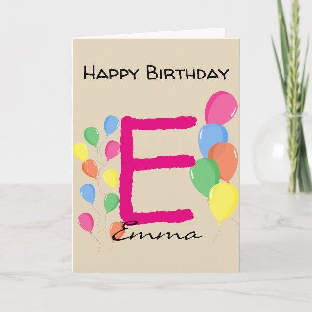 Personalised Design Your Own Bespoke Birthday Card (Front)