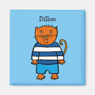 Personalised Dillon the Cat Magnet