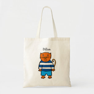 Personalised Dillon the Cat Tote Bag