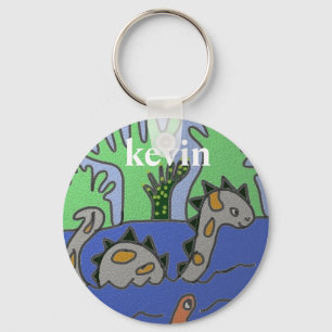 Personalised Dinosaur kids Keychain