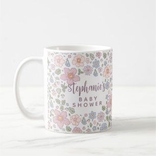 Personalised Ditsy Floral Baby Shower Mug