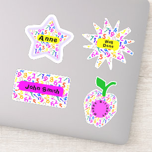 Personalised Dizzy Colourful Numbers