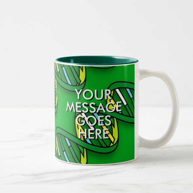 Personalised DNA Science Two-Tone Coffee Mug (Right)