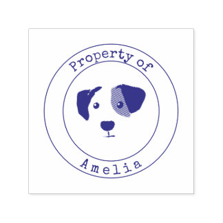 Personalised Dog Property of self-inking stamp