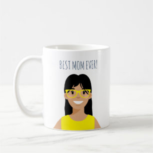 Personalised editable best Mom ever Coffee Mug