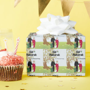 Personalised Eid Mubarak Free Palestine Theme Wrapping Paper