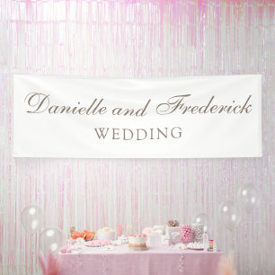 Personalised elegant wedding large sign