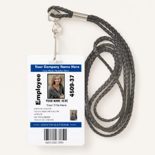 Personalised Employee Photo ID Company Security Badge